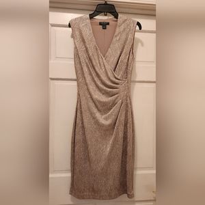 Shimmery Gold Lauren by Ralph Lauren Dress Size 6